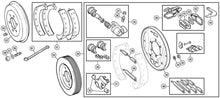 Load image into Gallery viewer, BRAKE SHOE SET, 9&quot;, AXLE SET,REAR, TR3A-6