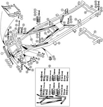 Afbeelding in Gallery-weergave laden, MONTAGESET, CARROSSERIE AAN CHASSIS, TR2, TR3, TR3A