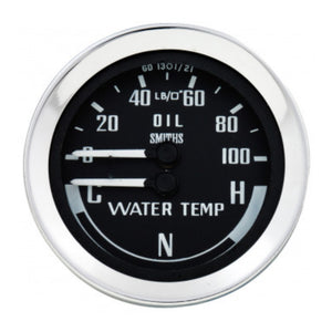 MUAL GAUGE OLIEDRUK &amp; WATERTEMP