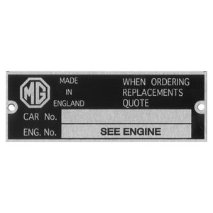 CHASSIS PLATE MG
