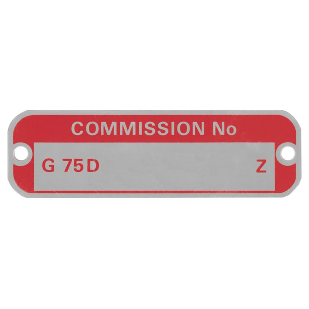 COMMISSION PLATE