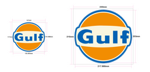 Load image into Gallery viewer, GULF RACING STICKER LARGE