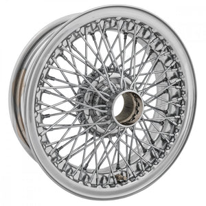 WIRE WHEEL, CHROME, 15"x 5",72 SPOKE