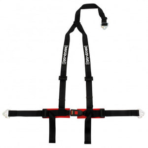 HARNESS KIT, ROAD, 3 POINT, SNAP HOOK MOUNTING, BLACK