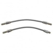 Load image into Gallery viewer, BRAKE HOSE SET, REAR, PAIR, STAINLESS STEEL BRAIDED