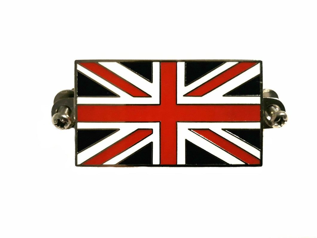 BADGE, UNION JACK, SCHROEFTYPE, EMAILLE
