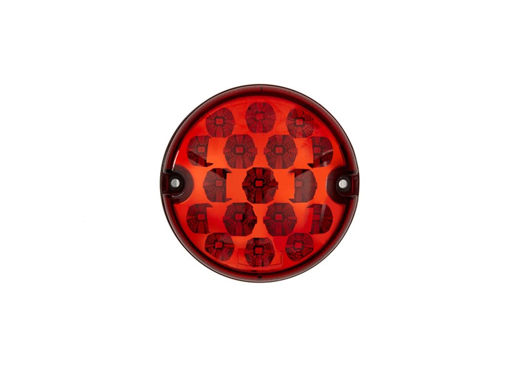 FOG LAMP, LED, RED, 95MM, 12/24V, E-MARKED, WATERPROOF