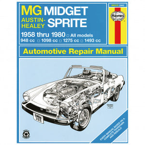 HAYNES WORKSHOP MANUAL SPRITE & MIDGET, OUT OF STOCK!